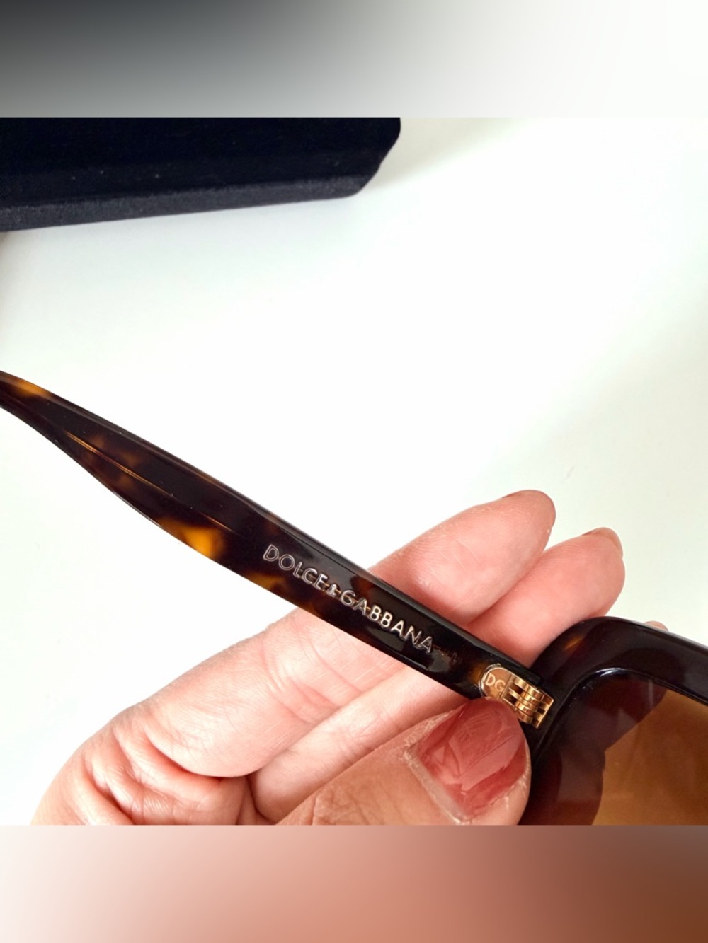 Vintage Dolce & Gabbana Havana Oversized Square Sunglasses - Picture 4 of 9